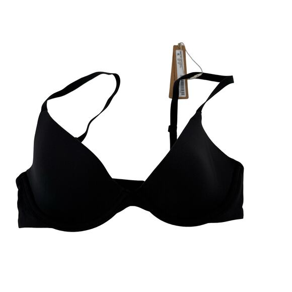 Skims Fits Everybody Scoop Plunge Bra Black Onyx New with tags Size 32B - Picture 1 of 4